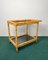 Bamboo Rattan & Smoked Glass Bar Serving Cart Trolley, Italy, 1960s, Image 7