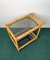 Bamboo Rattan & Smoked Glass Bar Serving Cart Trolley, Italy, 1960s, Image 5