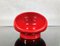 Space Age Red Ceramic Ashtray from Gabbianelli Studio Opi, Italy, 1970s 7