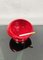 Space Age Red Ceramic Ashtray from Gabbianelli Studio Opi, Italy, 1970s 13