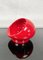 Space Age Red Ceramic Ashtray from Gabbianelli Studio Opi, Italy, 1970s 10