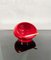 Space Age Red Ceramic Ashtray from Gabbianelli Studio Opi, Italy, 1970s 14