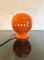 Lámpara de mesa era espacial de cerámica naranja de Enzo Bioli para Il Picchio, Italy, años 60, Imagen 8