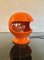 Lámpara de mesa era espacial de cerámica naranja de Enzo Bioli para Il Picchio, Italy, años 60, Imagen 3