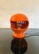 Lámpara de mesa era espacial de cerámica naranja de Enzo Bioli para Il Picchio, Italy, años 60, Imagen 4