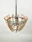 Glass & Chrome Ceiling Light from Veca, Italy, 1970s, Image 8