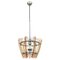 Glass & Chrome Ceiling Light from Veca, Italy, 1970s 1