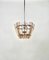 Glass & Chrome Ceiling Light from Veca, Italy, 1970s 4