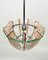 Glass & Chrome Ceiling Light from Veca, Italy, 1970s, Image 7