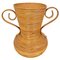Rattan Amphora Vase von Vivai Del Sud, Italien, 1960er 1