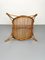 Rattan & Bamboo Curved Magazine Rack, Italy, 1960s 12