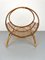 Rattan & Bamboo Curved Magazine Rack, Italy, 1960s 2