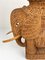 Rattan Korbgeflecht Elefanten Beistelltisch, Frankreich, 1960er 15