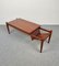 Teak Wood Coffee Table Magazine Rack, Italy, 1960s 6