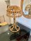 Lámpara de mesa hongo de bambú y ratán, años 60, Imagen 15