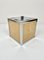 Chrome Acrylic Wicker Rattan Barware Ice Bucket, France, 1970s, Image 3