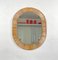 Rattan & Iron Oval Wall Mirror, Italy, 1960s, Image 5