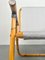 Silla plegable italiana de bambú, hierro y tela, años 60. Juego de 2, Imagen 10