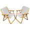 Bamboo, Iron & Fabric Folding Chair, Italy, 1960s, Set of 2, Image 1
