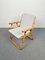 Bamboo, Iron & Fabric Folding Chair, Italy, 1960s, Set of 2, Image 9