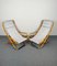 Klappbarer Liegestuhl aus Bambus, Eisen & Stoff, Italien, 1960er, 2er Set 4