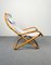 Bamboo, Iron & Fabric Folding Lounge Deck Chair, Italy, 1960s, Set of 2 8