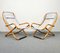 Bamboo, Iron & Fabric Folding Lounge Deck Chair, Italy, 1960s, Set of 2, Image 2