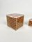 Acrylic & Rattan Box, Italy, 1970s, Set of 2 12