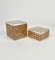 Acryl & Rattan Box, Italien, 1970er, 2er Set 2