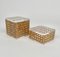 Acryl & Rattan Box, Italien, 1970er, 2er Set 3