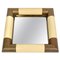 Squared Brass & Mirror Vide Poche by Tommaso Barbi, Italy, 1970s, Image 1