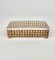 Acrylic & Rattan Rectangular Box, Italy, 1970s 5