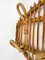 Vintage Rattan & Bamboo Coat Rack Stand, Italy, 1960s 8