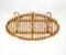 Vintage Rattan & Bamboo Coat Rack Stand, Italy, 1960s, Image 2
