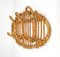 Vintage Rattan & Bamboo Coat Rack Stand, Italy, 1960s 5