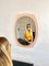 Pink Wall Mirror from Veca, Italy, 1970s 9