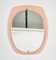 Pink Wall Mirror from Veca, Italy, 1970s 2
