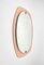 Pink Wall Mirror from Veca, Italy, 1970s 3