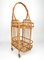 Bamboo & Rattan Serving Bar Cart, France, 1960s, Image 2