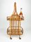 Bamboo & Rattan Serving Bar Cart, France, 1960s, Image 7