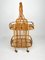 Bamboo & Rattan Serving Bar Cart, France, 1960s, Image 15