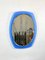 Specchio da parete in vetro blu di Veca, Italia, anni '70, Immagine 5