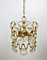 Brass & Glass Chandelier by Oscar Torlasco, Italy, 1960s, Image 5