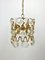 Brass & Glass Chandelier by Oscar Torlasco, Italy, 1960s, Image 2