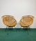 Rattan, Wicker & Iron Armchairs, France, 1960s, Set of 2 2
