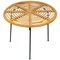 Rattan Wicker & Iron Coffee Table, France, 1960s, Image 1
