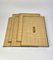 Italian Wicker & Brass File Folders, 1960s, Set of 5, Image 3