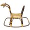 Rattan Bamboo & Wicker Rocking Horse Toy, Italy, 1960, Image 1