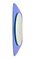 Blue Wall Mirror from Fontana Arte, Italy, 1960s 4