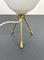 Brass & Opaline Glass Tripod Table Lamp, Italy, 1960s, Image 6
